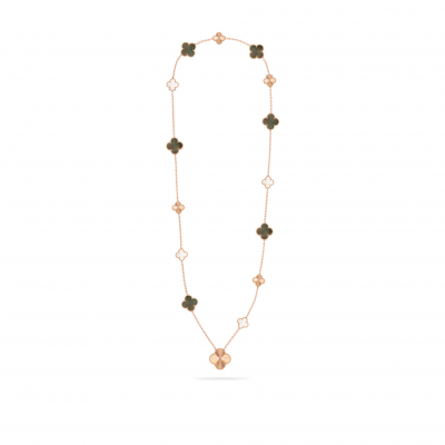 VAN CLEEF ARPELS MAGIC ALHAMBRA TRANSFORMABLE LONG NECKLACE, 15 MOTIFS VCARPGV200